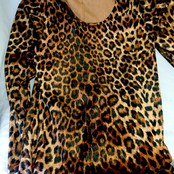 Long sleeve Leopard Print Dress - Picture 1 of 5